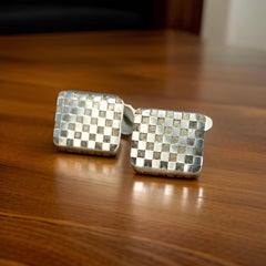 Georg Jensen Checkerboard Cufflinks Silver Estate