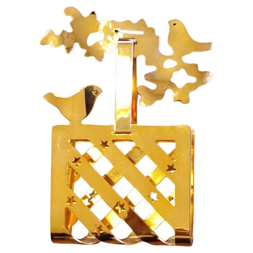 Georg Jensen Christmas Ornament 1990, Anne Marie Trolle For Sale