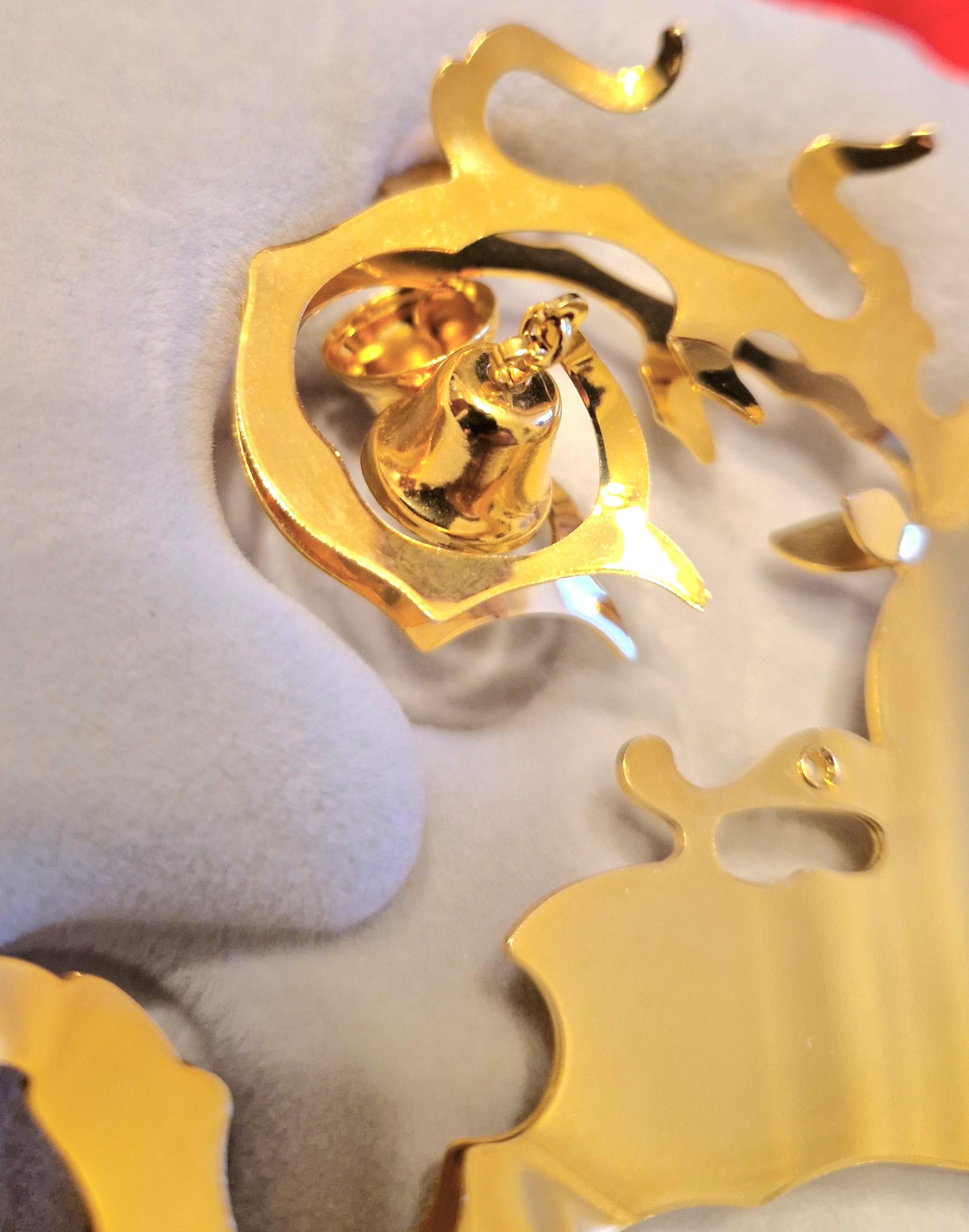 Laiton Ornement de Noël Georg Jensen 1991, Hans Hansen and Hansk Hansen en vente