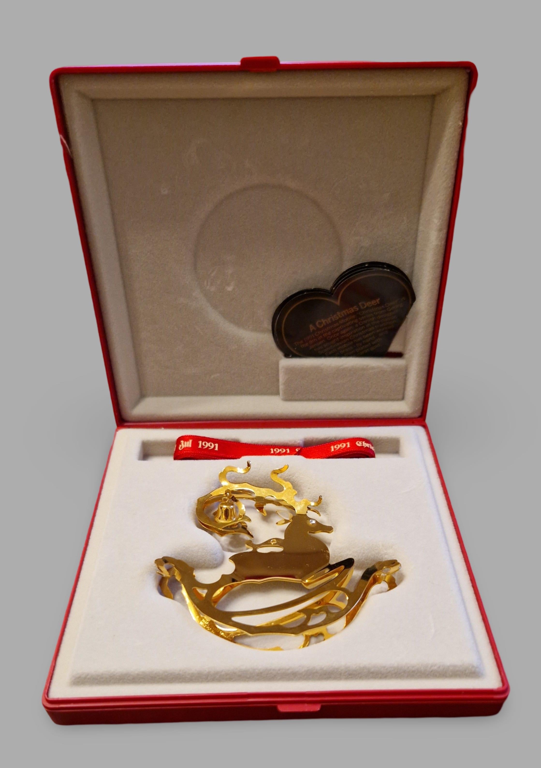 Ornement de Noël Georg Jensen 1991, Hans Hansen and Hansk Hansen en vente 2