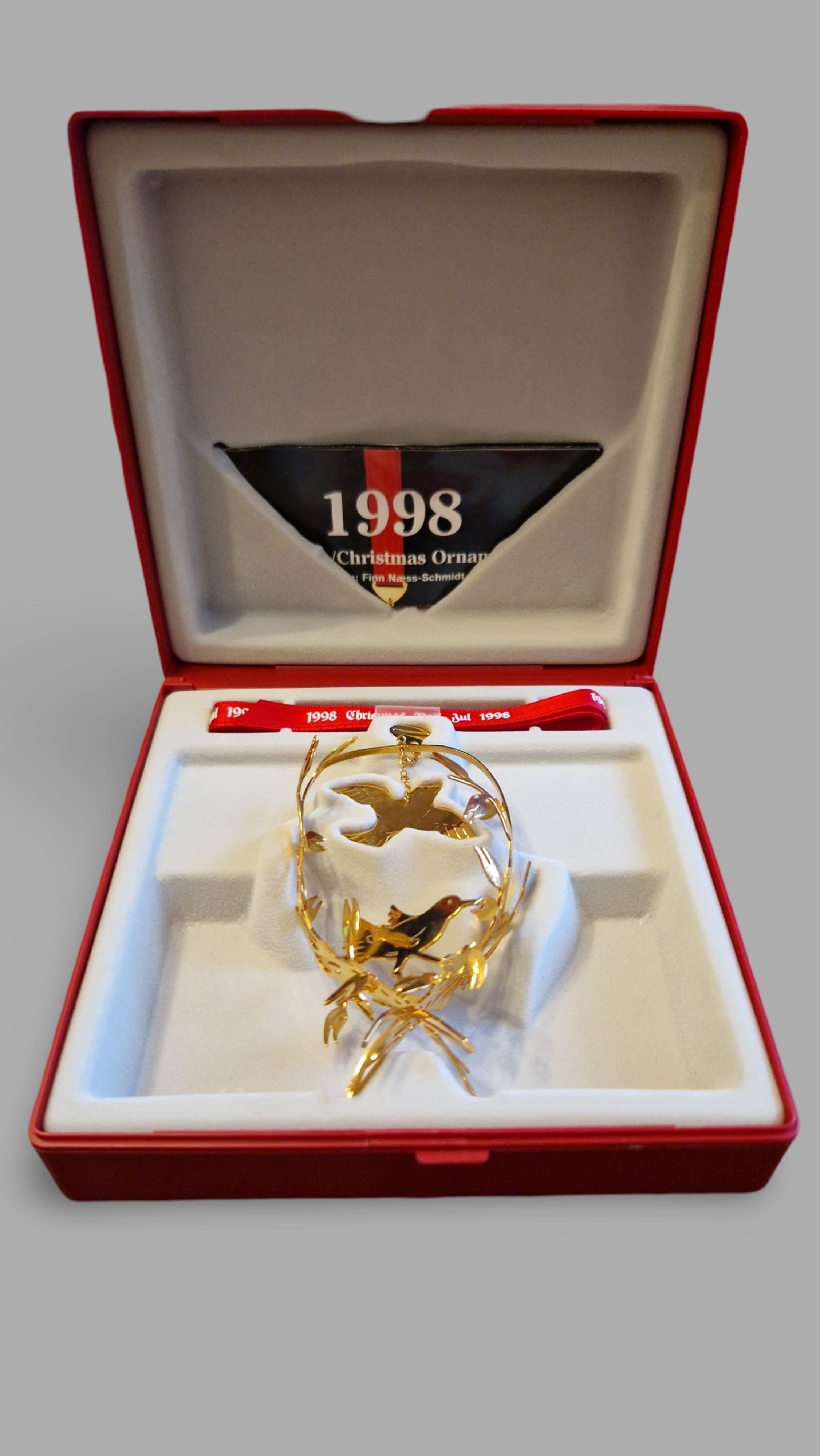 Laiton Ornament de Noël Georg Jensen 1998, Finn Næss-Schmidt en vente