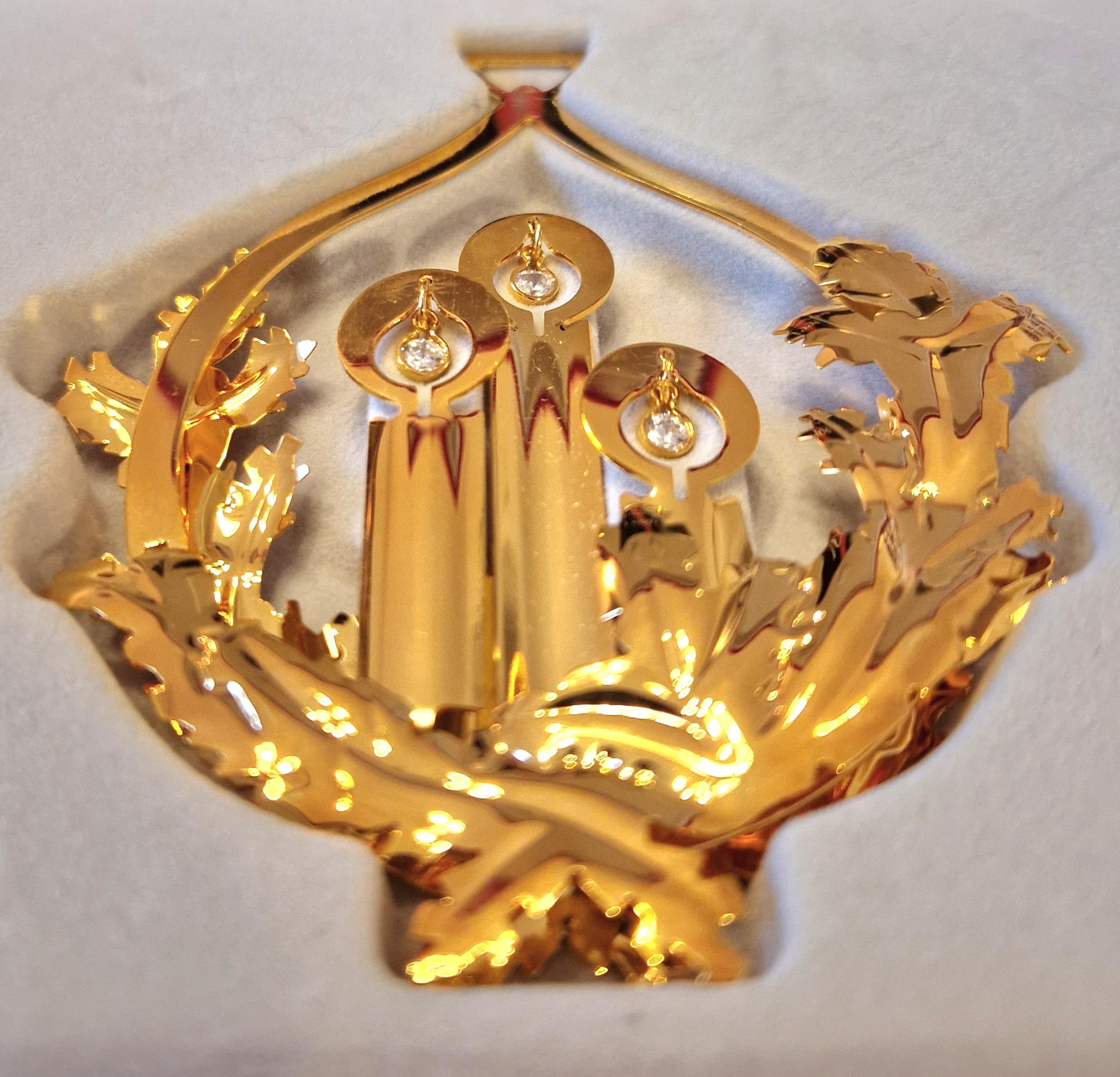 Georg Jensen Christmas Ornament 1999, Nina Schrøder In Good Condition For Sale In Brønshøj, DK