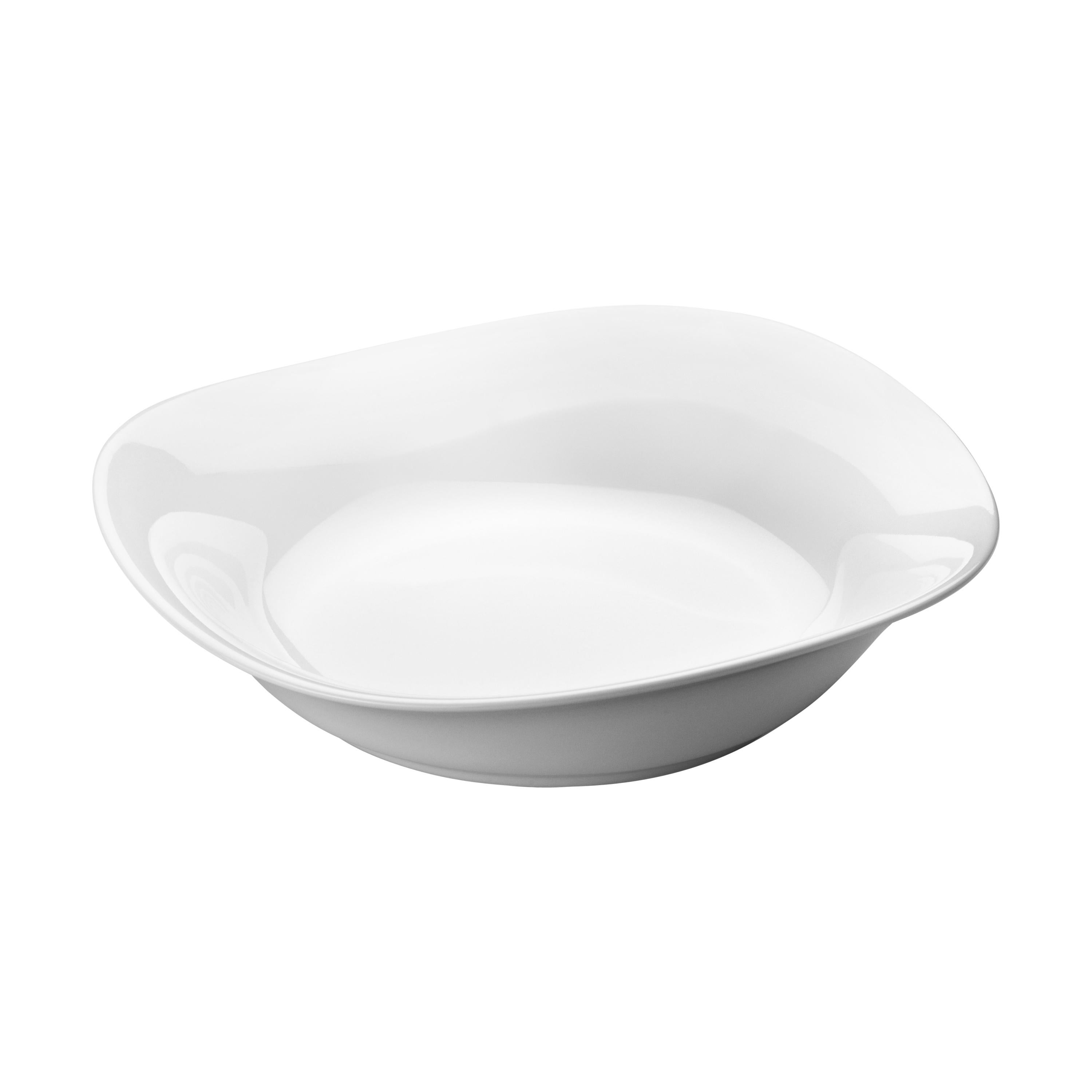 Georg Jensen Cobra Bowl Porcelain Medium by Constantin Wortmann For Sale