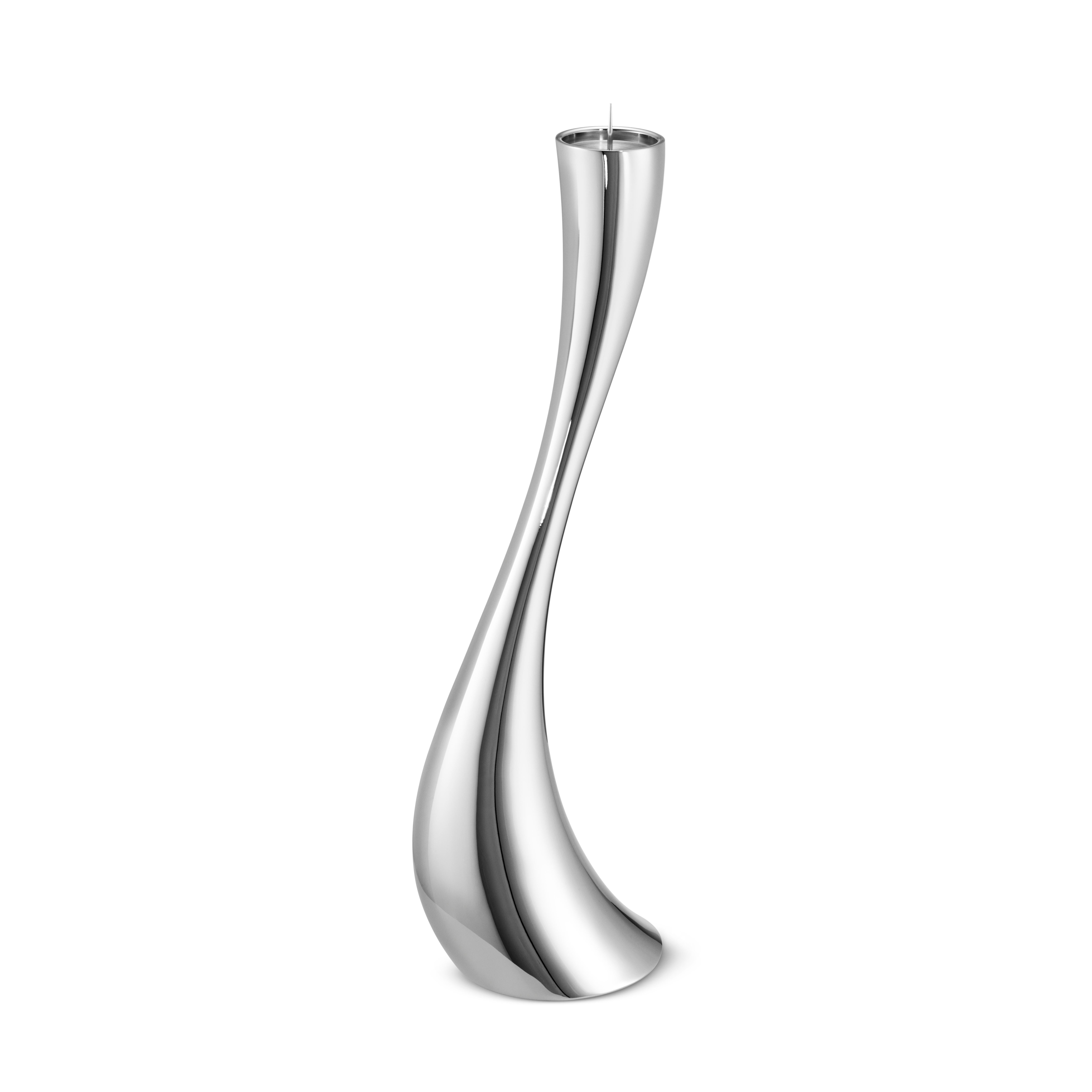 Moderne Georg Jensen grand bougeoir de sol Cobra en acier par Constantin Wortmann en vente