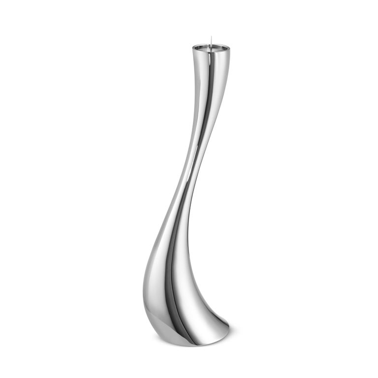 Jensen Cobra Large Floor Candleholder in Steel by Constantin