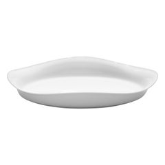 Plat profond ovale Cobra de Georg Jensen en porcelaine par Constantin Wortmann