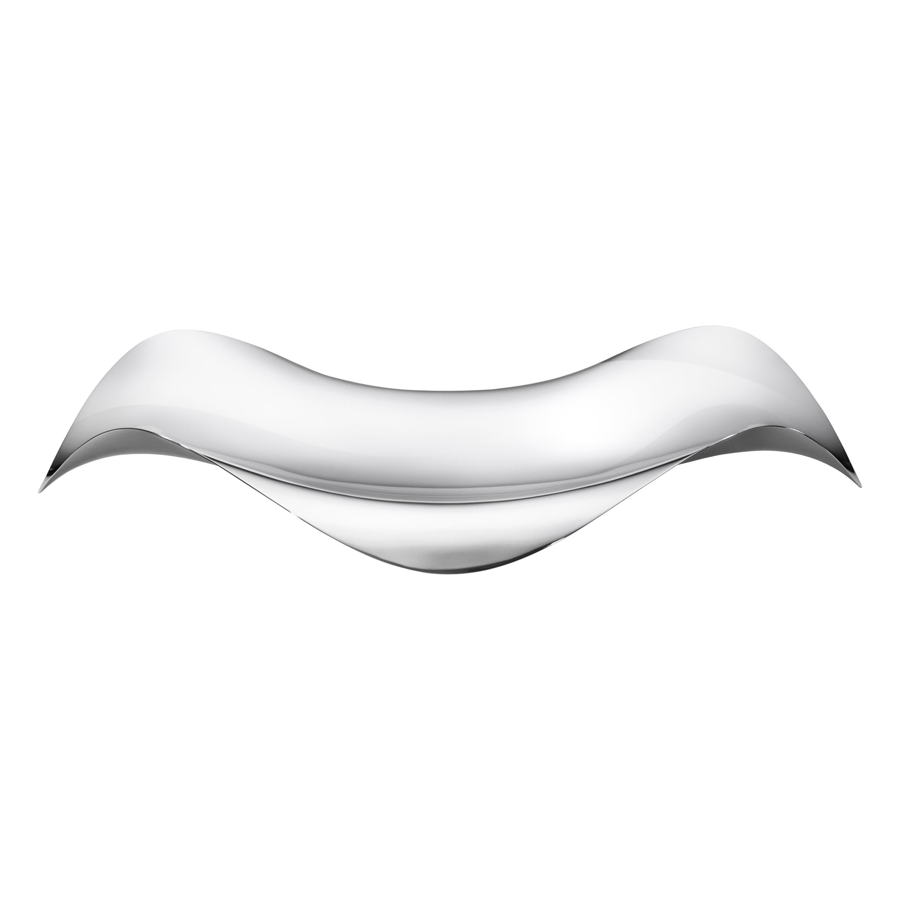 Georg Jensen Cobra Oval Tray in Stainless Steel by Constantin Wortmann For Sale