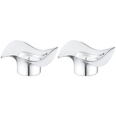 Georg Jensen Cobra Tealights Set in Stainless Steel by Constantin Wortmann