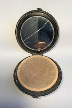 Georg Jensen Compact No 5194 Made of Ore Decorated with Silver Inlay Designed