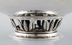 Georg Jensen Compote in Hammered Sterling Silver, Model Number 641B