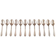 Georg Jensen Continental, 12 Child Spoons/ Large Tea Spoons, Silver Cutlery