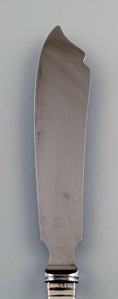 Georg Jensen Continental Cake Knife, Silverware, Hand-Hammered