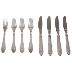 Vintage Georg Jensen Continental Cutlery, Dinner Service for Four People