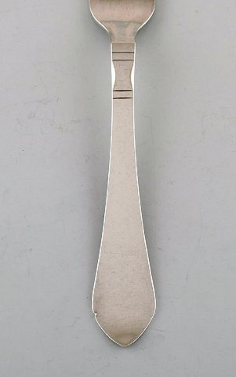 Danish Georg Jensen Continental Cutlery, Dinner Service for Six People