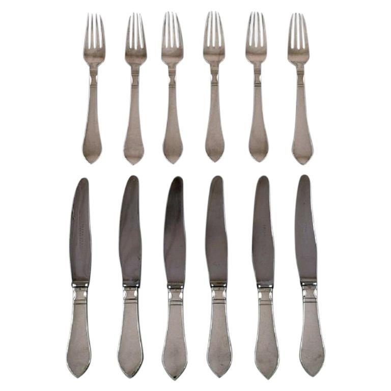 Georg Jensen Continental Cutlery, Dinner Service for Six People