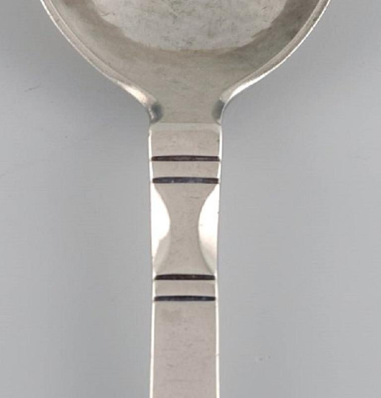 Danish Georg Jensen Continental Dessert Spoon in Sterling Silver, 3 Spoons Available