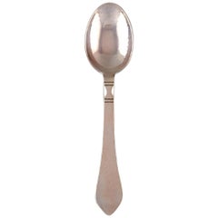 Georg Jensen "Continental" Dessert Spoon in Sterling Silver, Four Pieces