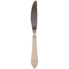 Vintage Georg Jensen Continental Dinner Knife 'Long Handle' in Silver, Silverware