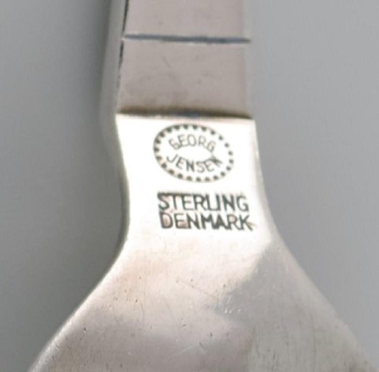 Georg Jensen Continental Fish Fork in Sterling Silver In Excellent Condition For Sale In Copenhagen, DK