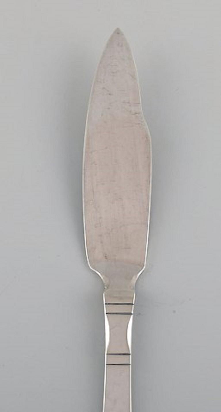 Danish Georg Jensen Continental Fish Knife in Sterling Silver, Three Knives Available
