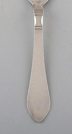 Georg Jensen Continental Lunch Fork in Hammered Sterling Silver