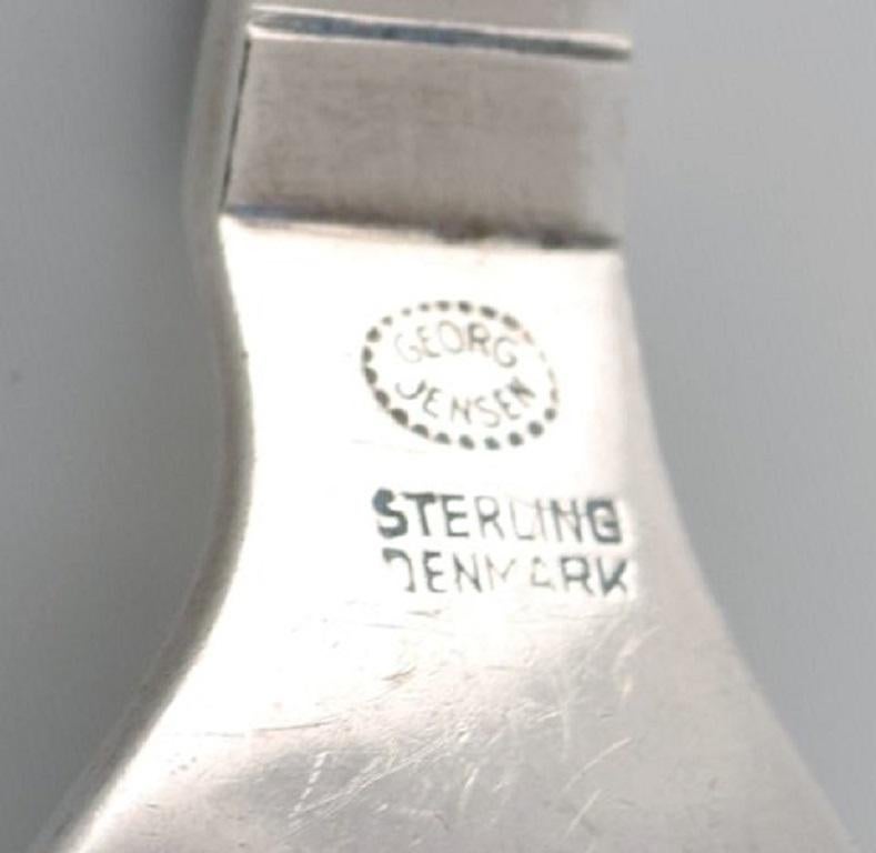 Georg Jensen Continental Lunch Fork in Sterling Silver, Two Forks Available In Excellent Condition In Copenhagen, DK