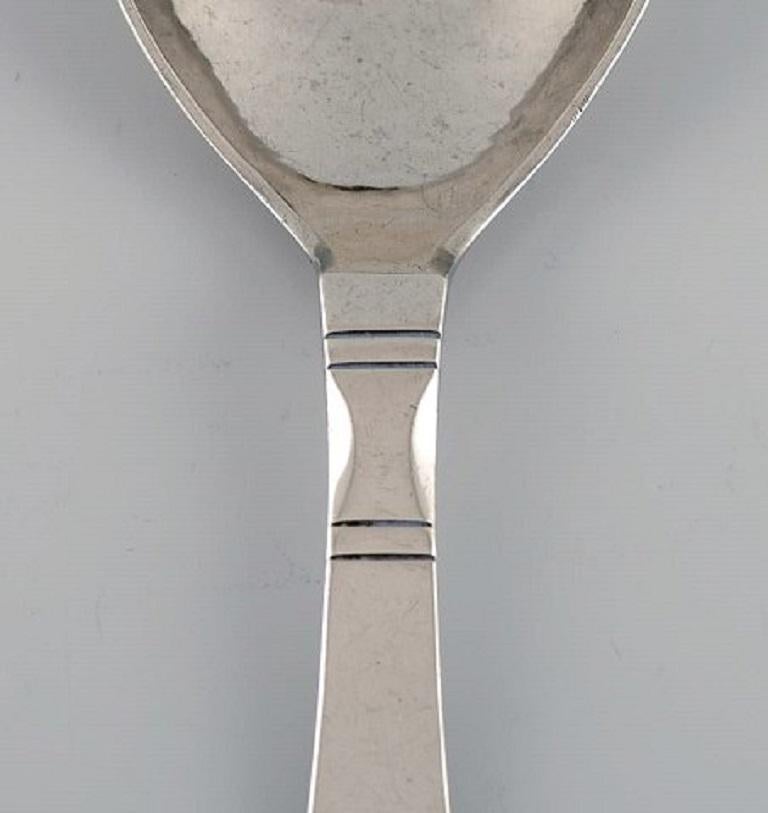 Danish Georg Jensen Continental Serving Spoon in Silver, Dated 1929 For Sale