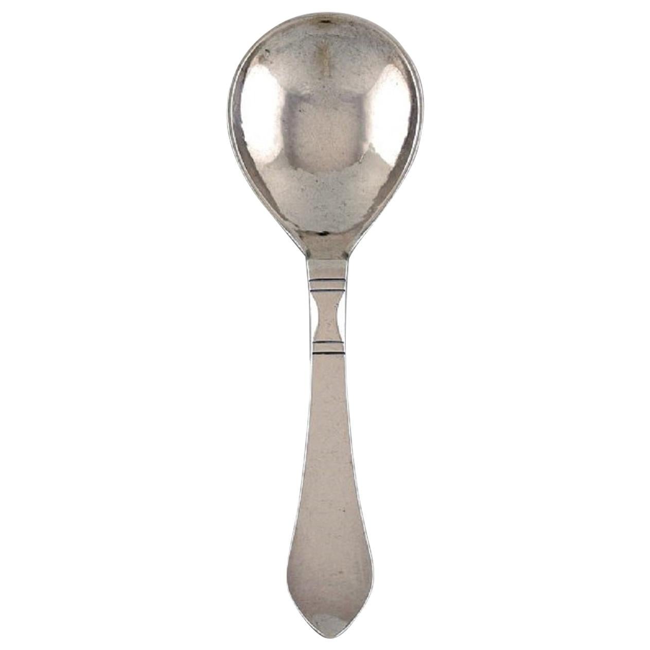 Georg Jensen Continental Serving Spoon in Silver, Dated 1929 For Sale