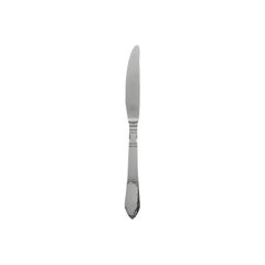 Couteau de table continental Georg Jensen en argent sterling avec lame dentelée