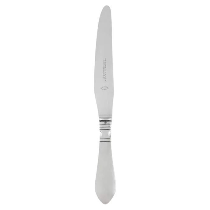 Grand couteau de table continental en argent sterling Georg Jensen 003 en vente