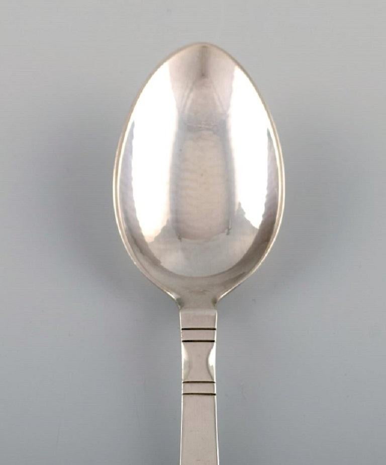Danish Georg Jensen Continental Tablespoon in Sterling Silver, Dated 1945-51 For Sale