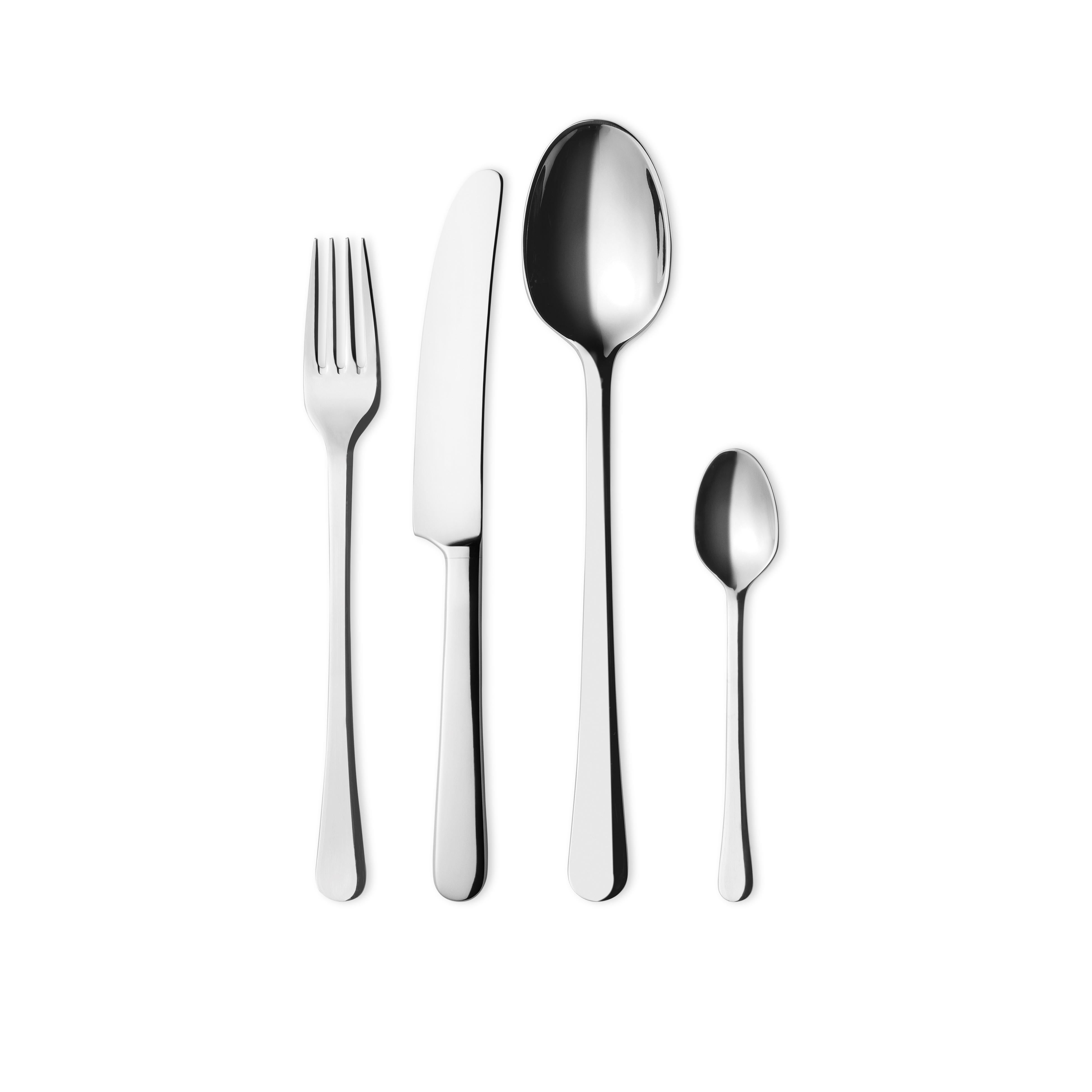 Modern Georg Jensen Copenhagen 4-Piece Cutlery Giftbox in Steel by Gundorph Albertus For Sale