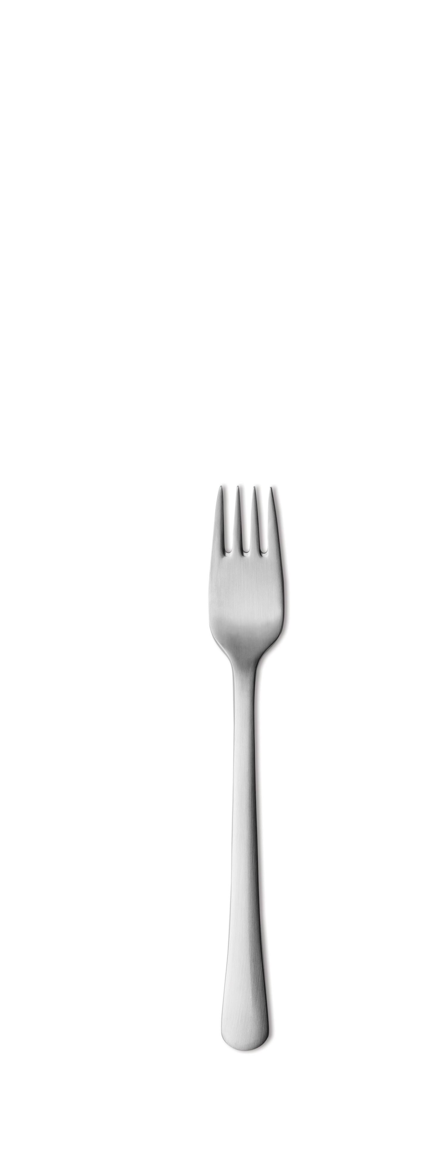 Georg Jensen Copenhagen Child Pastry Fork in Stainless Steel by Grethe Meyer In New Condition For Sale In New York, NY