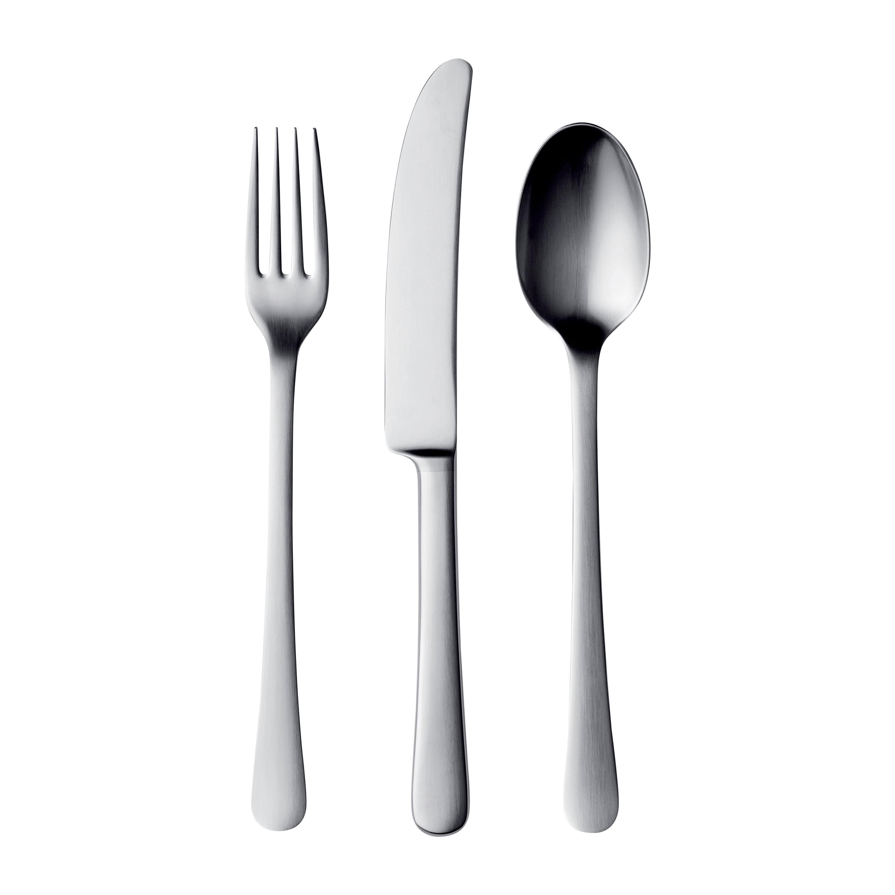 Georg Jensen Copenhagen Dinner Fork in Stainless Steel by Grethe Meyer In New Condition In New York, NY