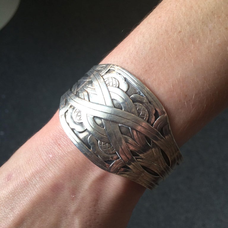 Jensen Cuff Style Bracelet, No. 55 by Harald Nielsen at 1stDibs