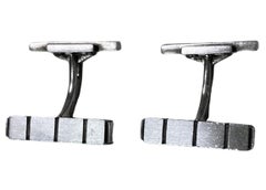 Georg Jensen Cufflinks No 64, Denmark C.1950, designer Henry Pilstrup