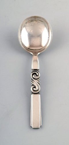 Georg Jensen, Cutlery, Scroll No. 22, Six Bouillon Spoons