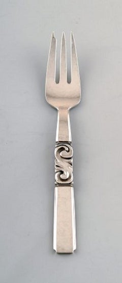 Georg Jensen, Cutlery, Scroll No. 22, Six Cake Forks