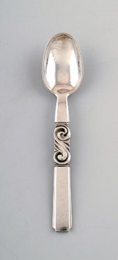 Georg Jensen, Cutlery, Scroll No. 22, Six Coffee Spoons