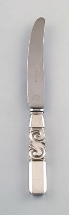 Georg Jensen, Cutlery, Scroll No. 22, Six Fruit Knives