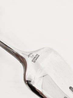 Georg Jensen Ciprés Tenedor de plata de ley 012