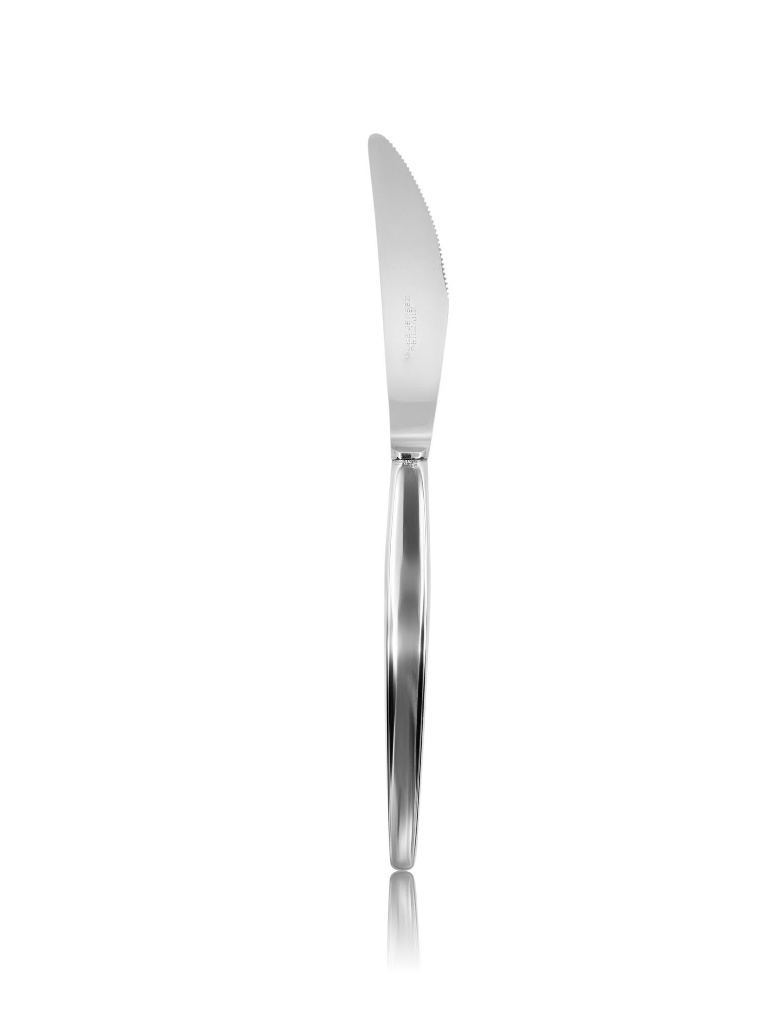 Fatto a mano Georg Jensen Set di posate in argento sterling Cypress per 12 persone in vendita