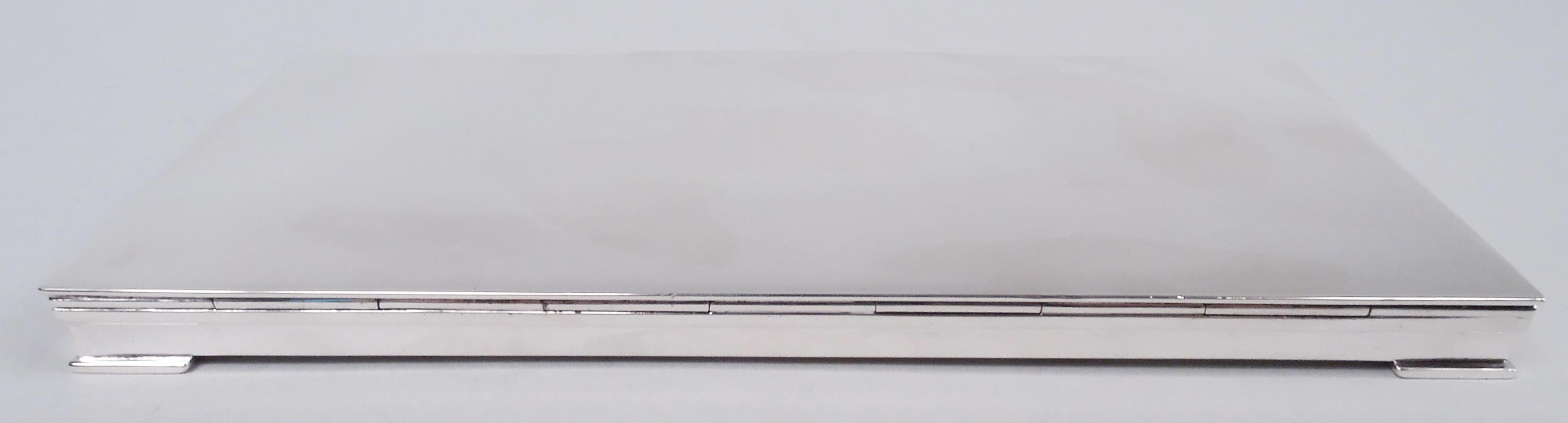 Georg Jensen Caja danesa clásica moderna de plata de ley Escandinavo moderno en venta