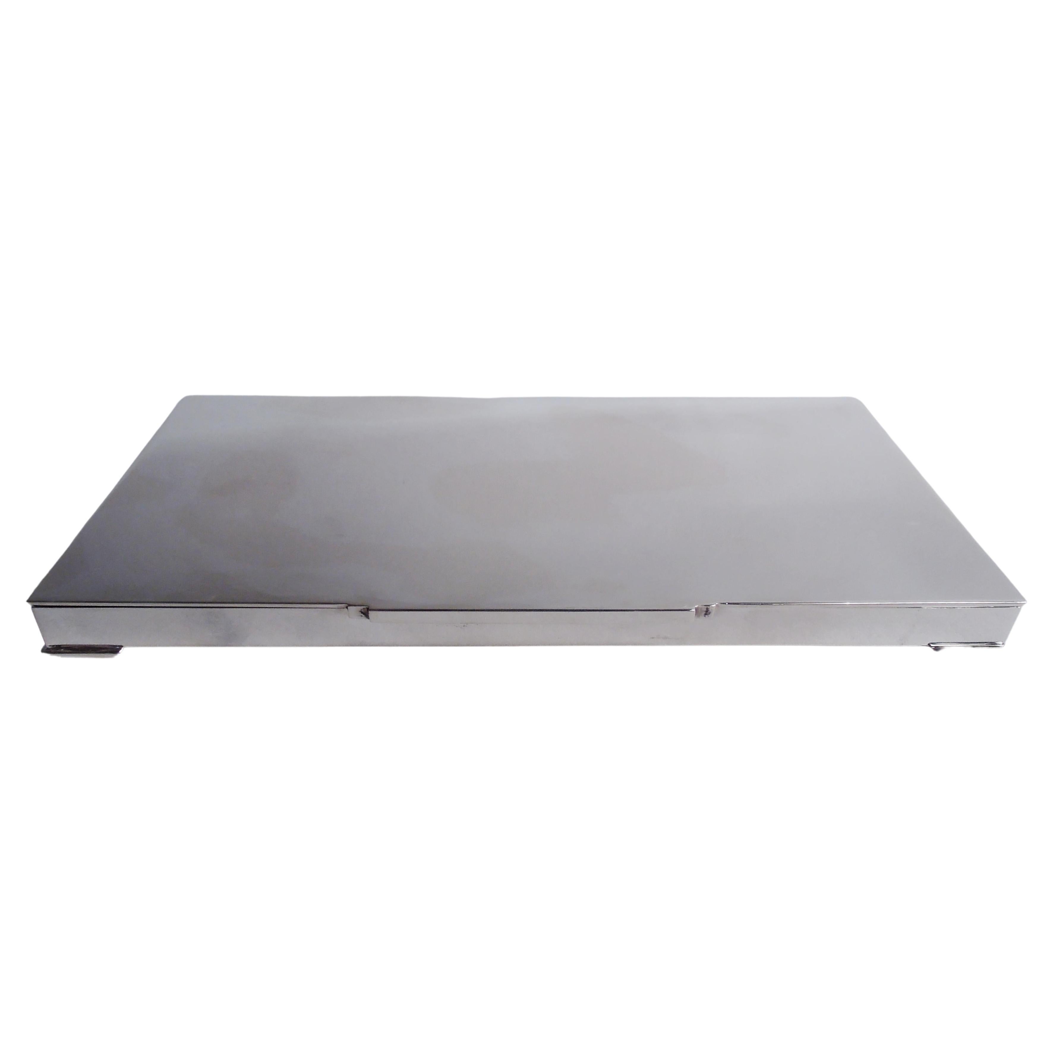 Georg Jensen Caja danesa clásica moderna de plata de ley