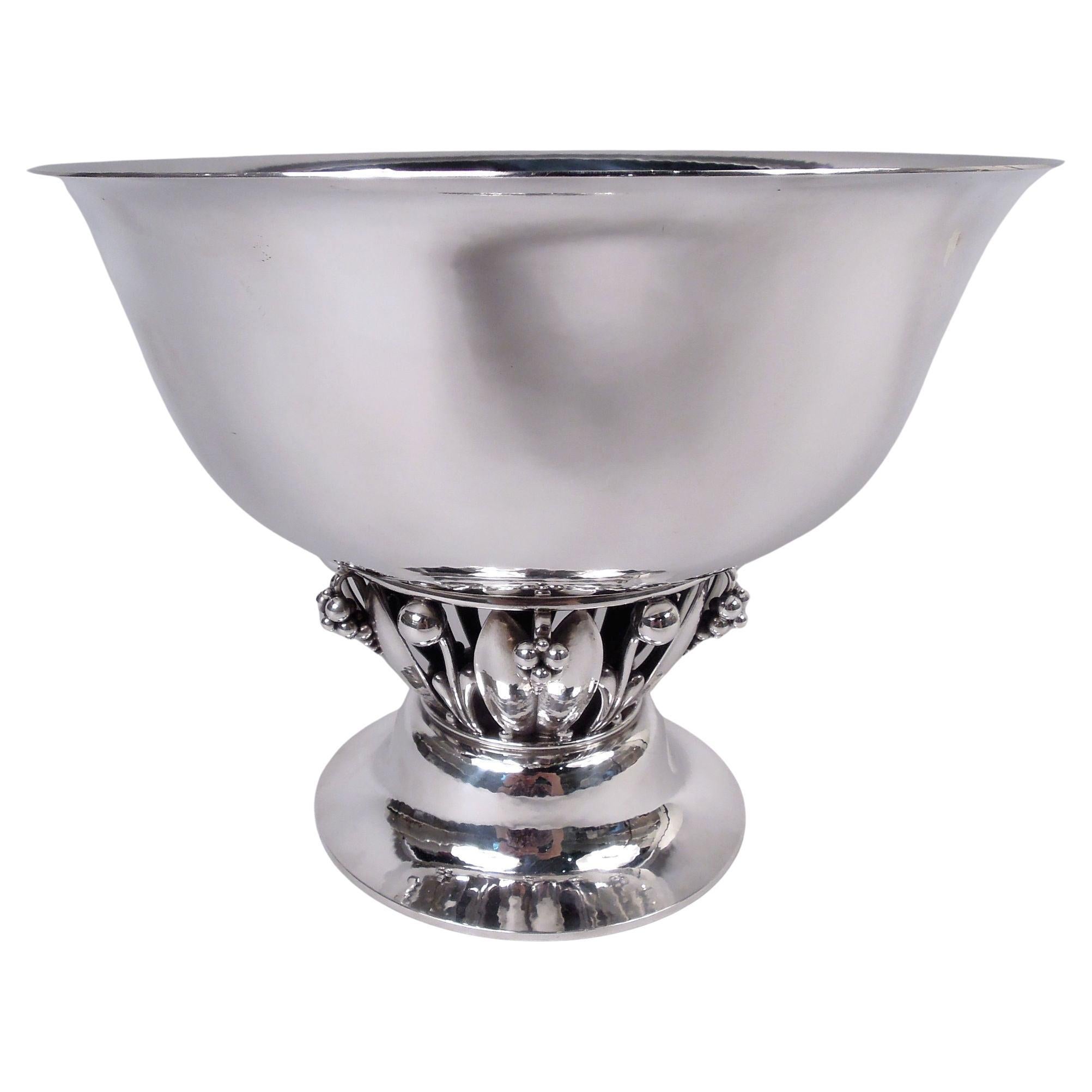Georg Jensen Danish Modern Sterling Silver Grape Centerpiece Bowl