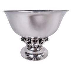 Georg Jensen Danish Modern Sterling Silver Grape Centerpiece Bowl
