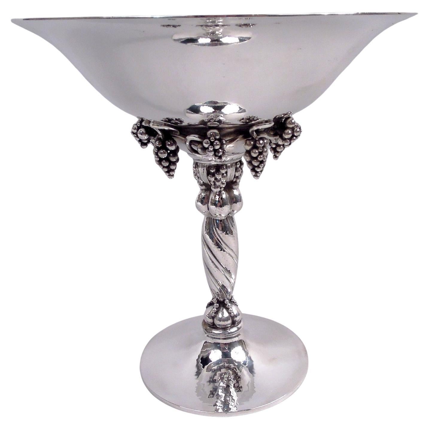 Georg Jensen Compota de uvas de plata de ley danesa moderna