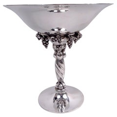 Georg Jensen Compota de uvas de plata de ley danesa moderna