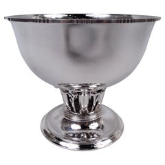 Georg Jensen Danish Modern Sterling Silver Louvre Bowl