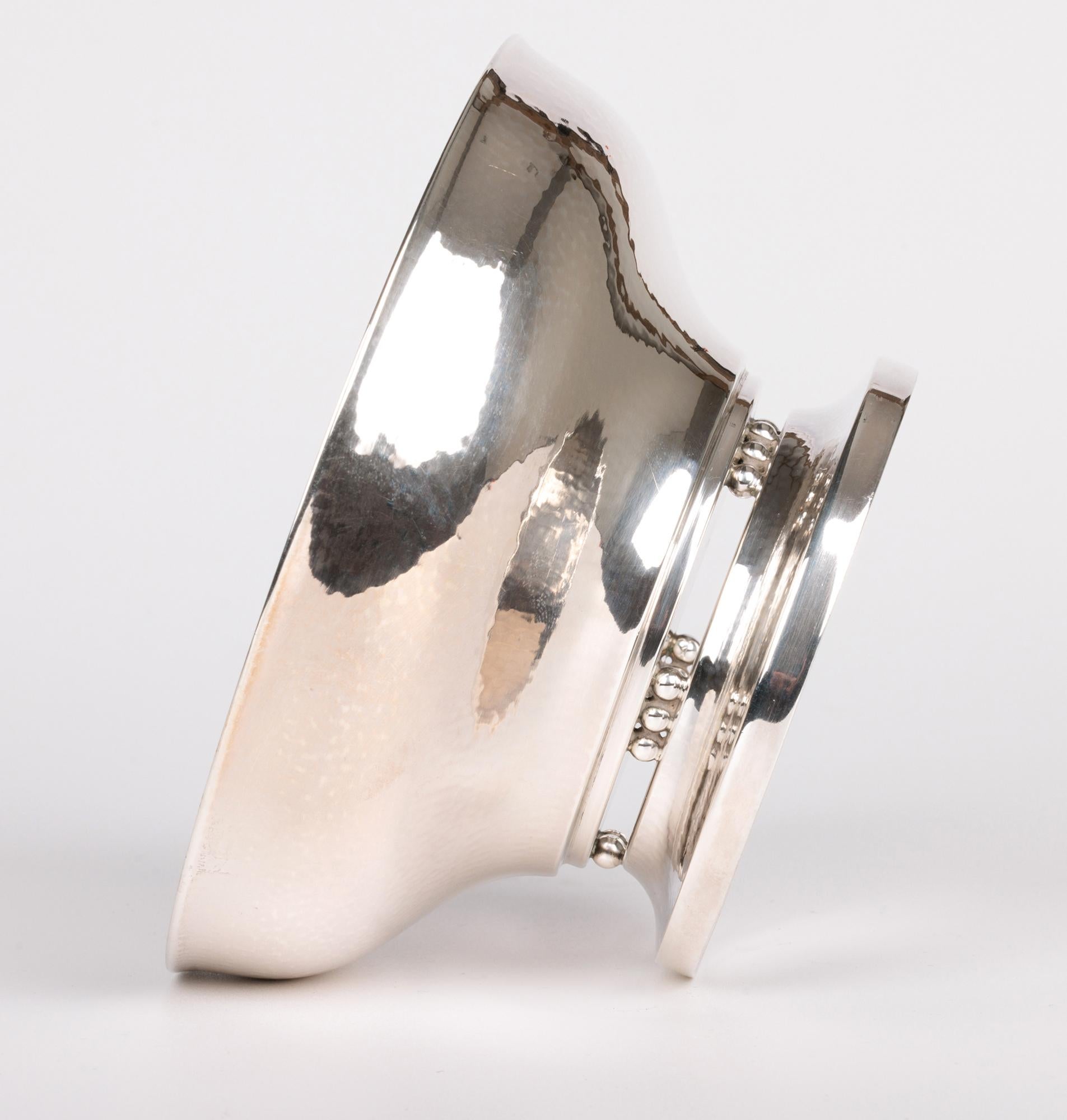 Georg Jensen Dänisches Silber Modell 414 Sockelschüssel im Angebot 4